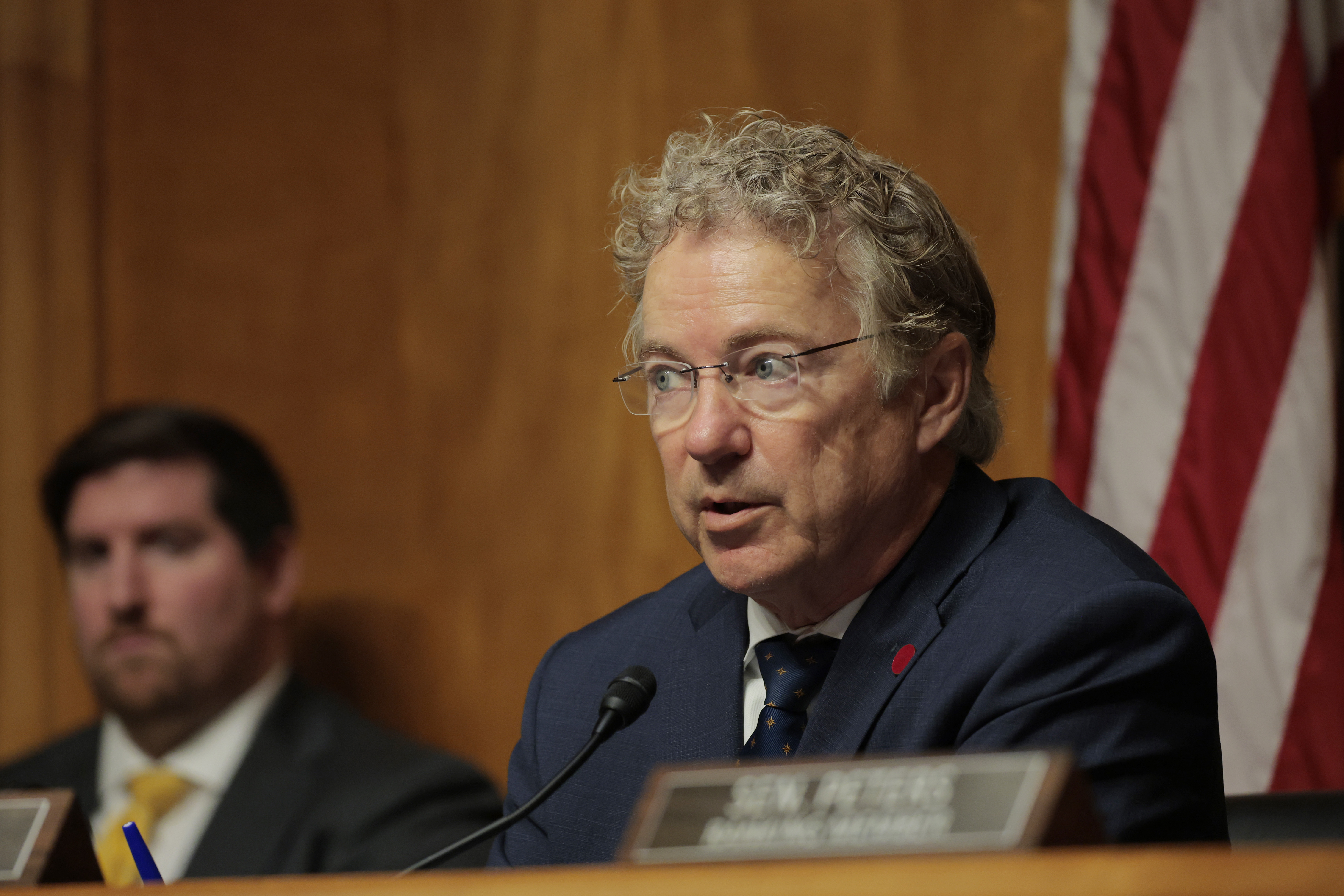Photo of Scott Kupor testifying at a Senate nomination hearing.